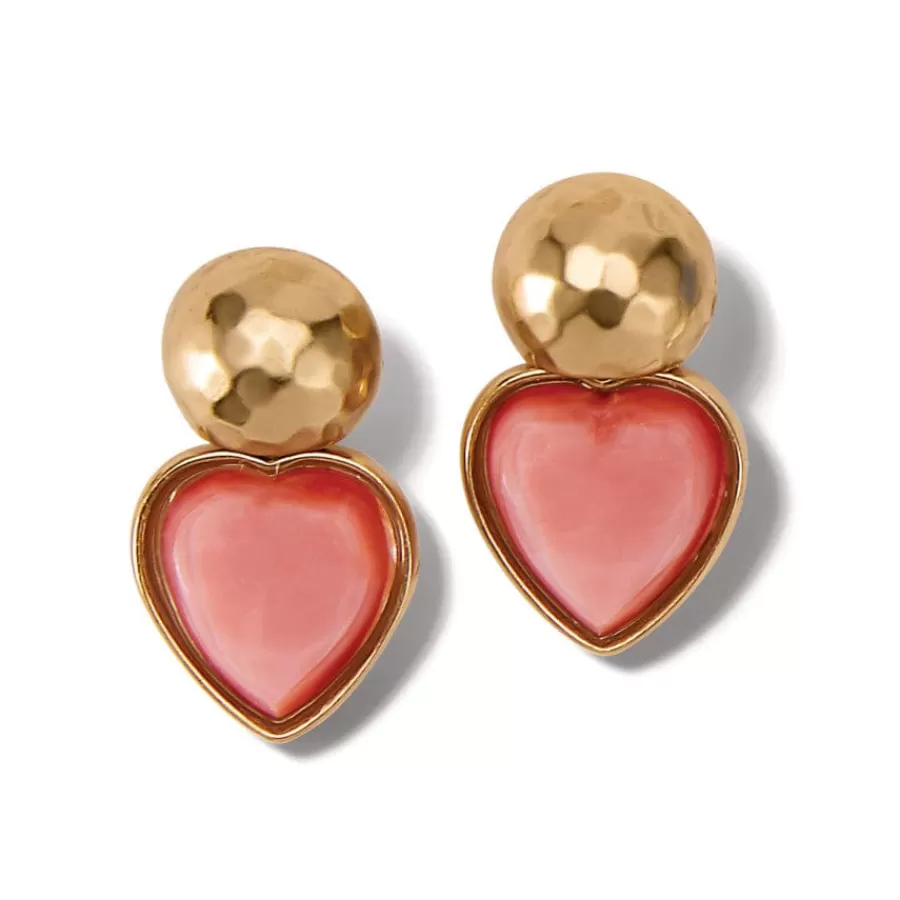 Earrings>Brighton Loving Heart Post Drop Earrings