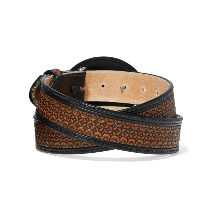 Men'S Belts & Wallets>Brighton Lucky Aces Belt Black