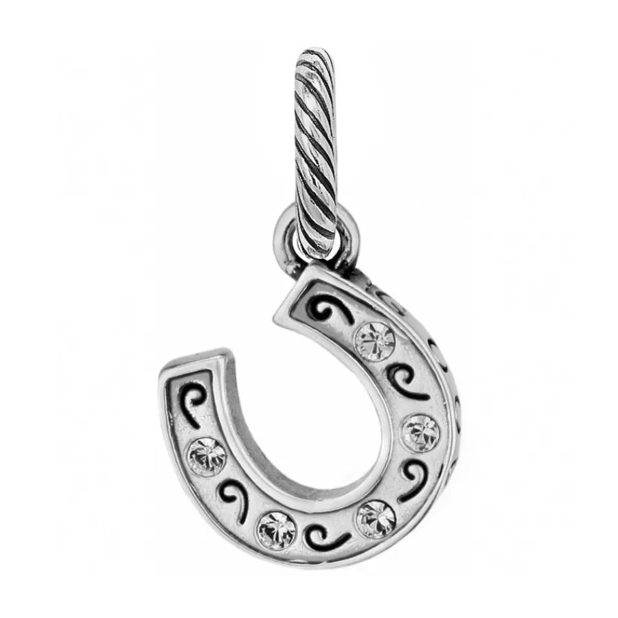 Charms>Brighton Lucky Horseshoe Charm Silver