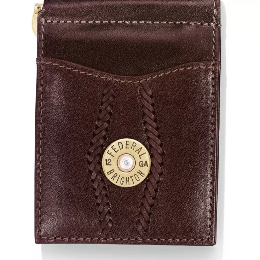 Men'S Belts & Wallets>Brighton Macon County Money Clip Wallet Brown