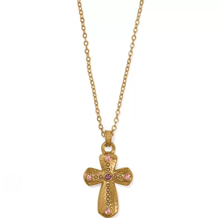 Necklaces>Brighton Majestic Imperial Cross Reversible Necklace Gold