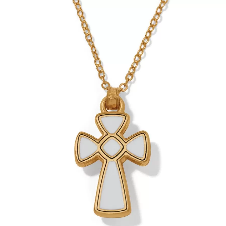 Necklaces>Brighton Majestic Royal Cross Reversible Necklace Gold