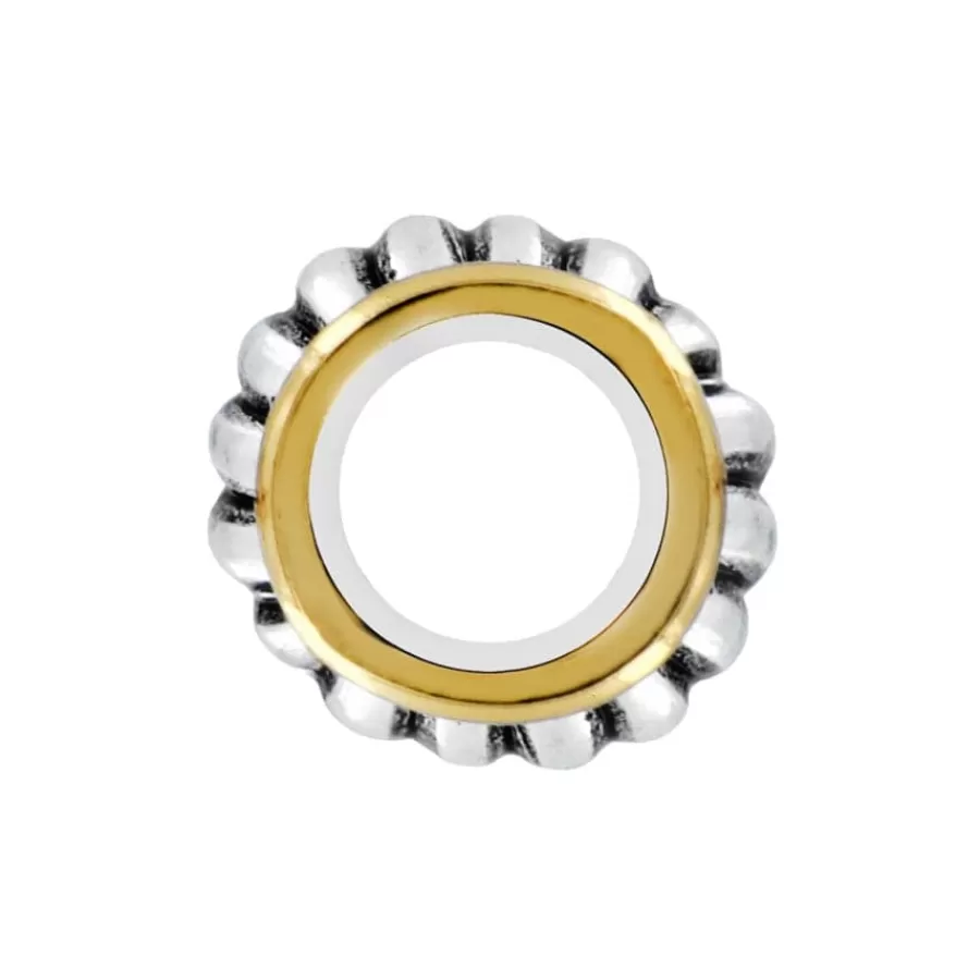 Beads & Spacers>Brighton Mara Spacer Silver-Gold