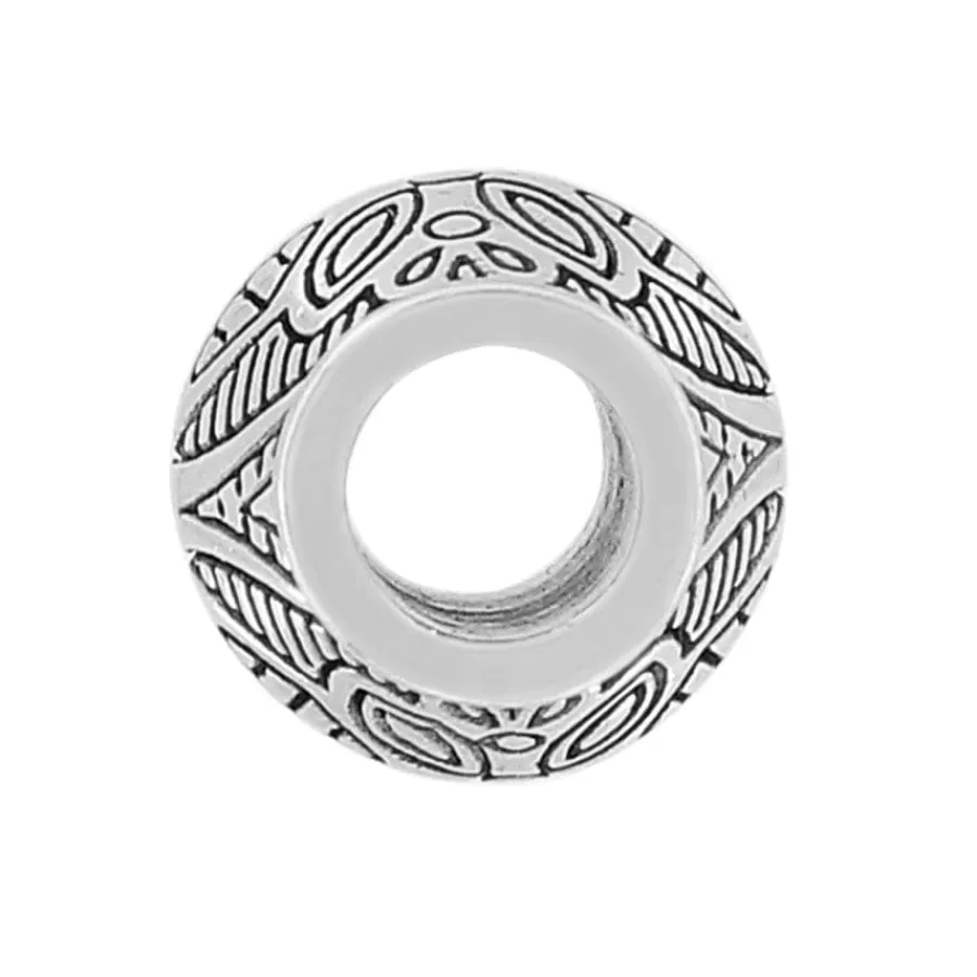 Beads & Spacers>Brighton Marrakesh Barrel Bead Silver