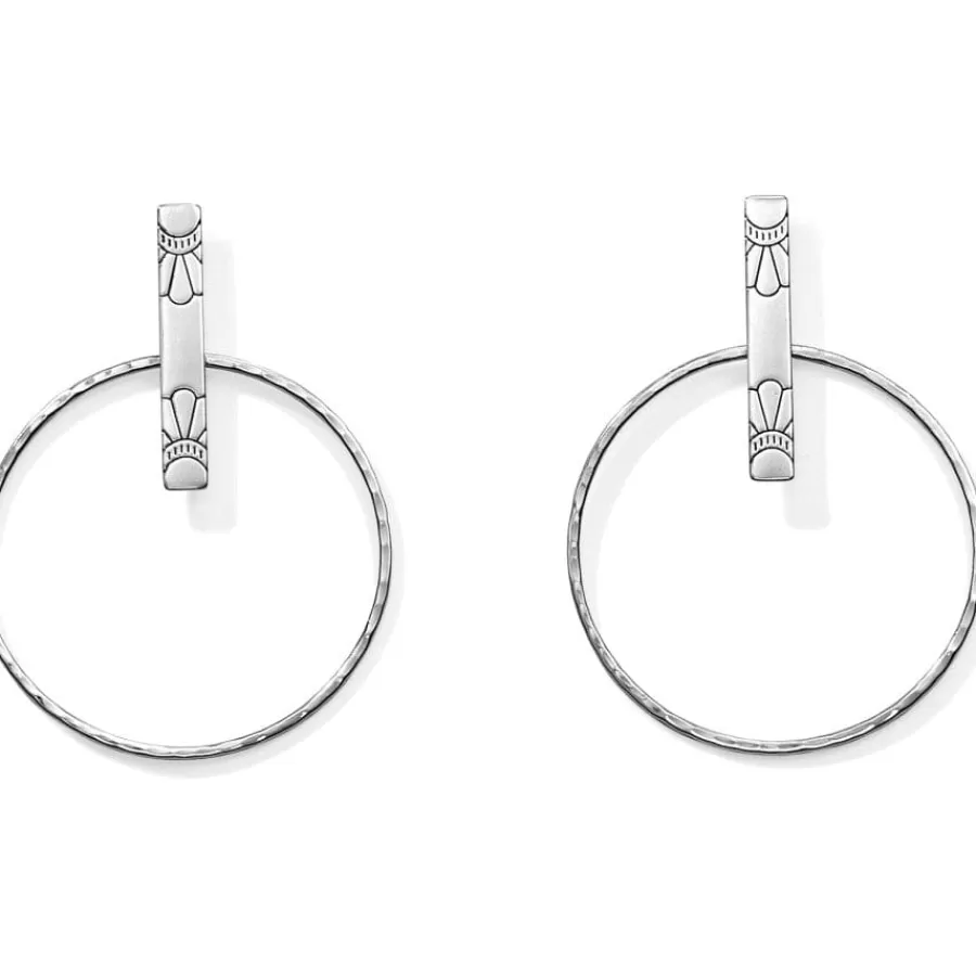 Earrings>Brighton Marrakesh Soleil Post Hoop Earrings Silver