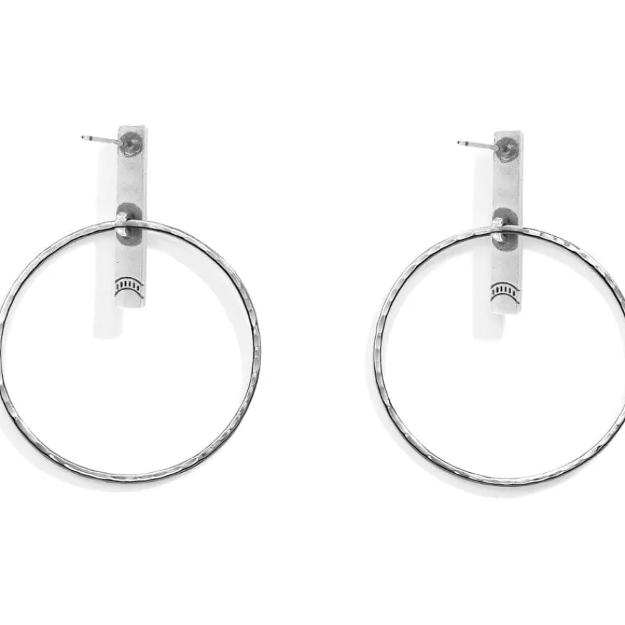 Earrings>Brighton Marrakesh Soleil Post Hoop Earrings Silver