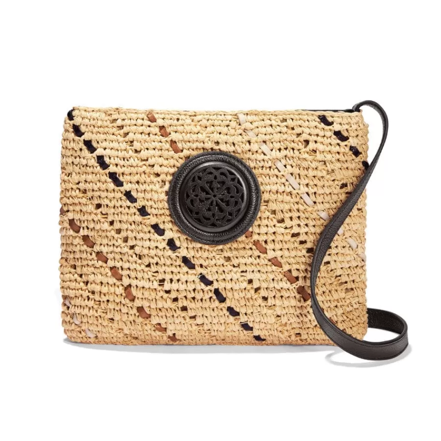 Crossbodies | Straw>Brighton Mckenna Straw Cross Body Natural-Black