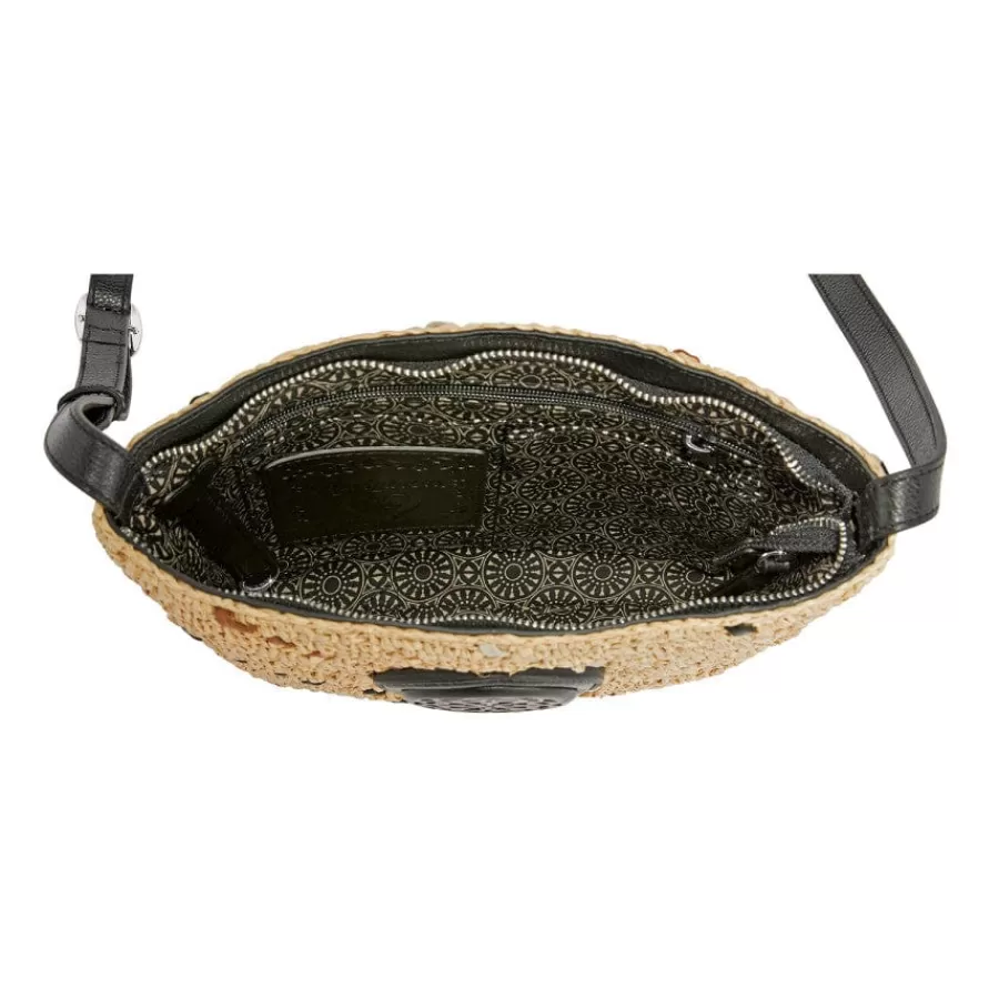 Crossbodies | Straw>Brighton Mckenna Straw Cross Body Natural-Black