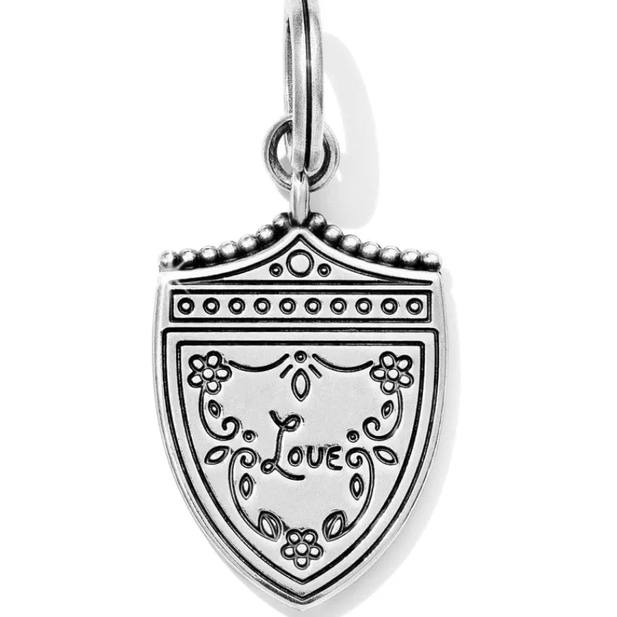 Charms>Brighton Medaille Shield Amulet Silver