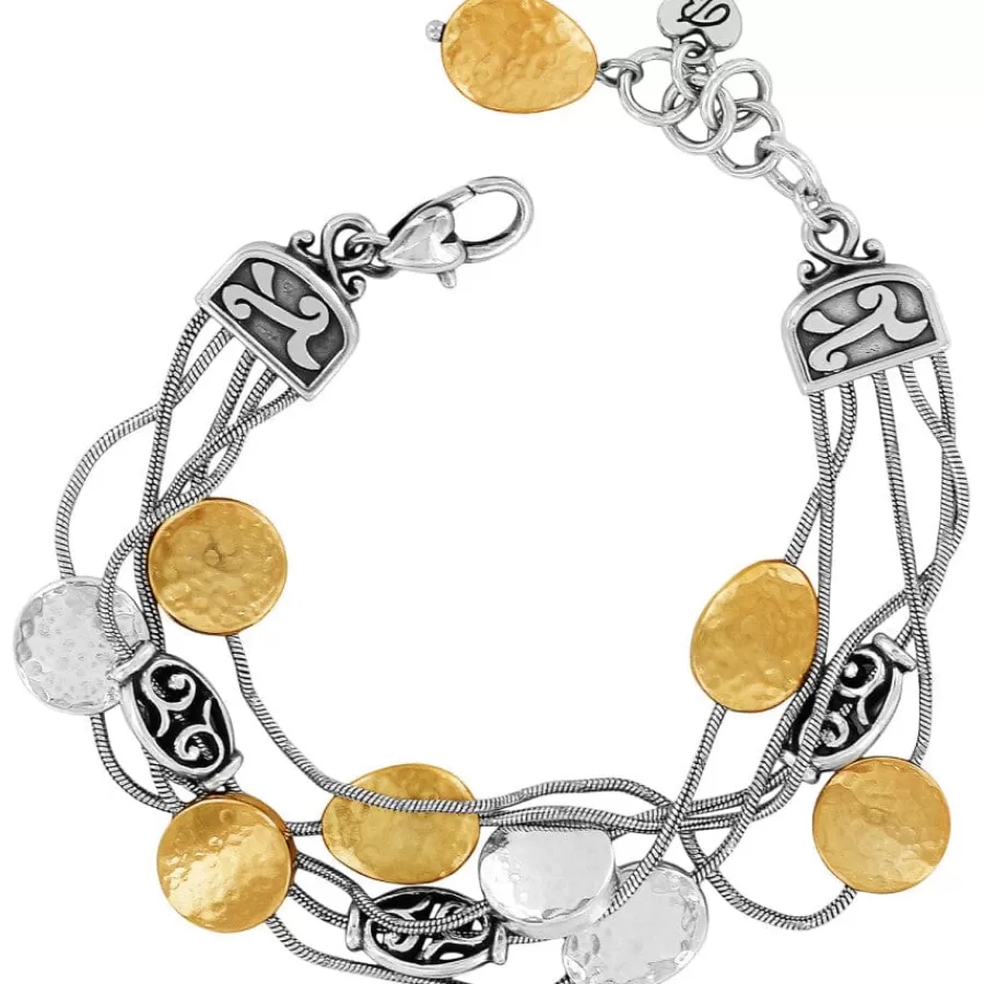 Bracelets>Brighton Mediterranean Bracelet Silver-GoldBrushed