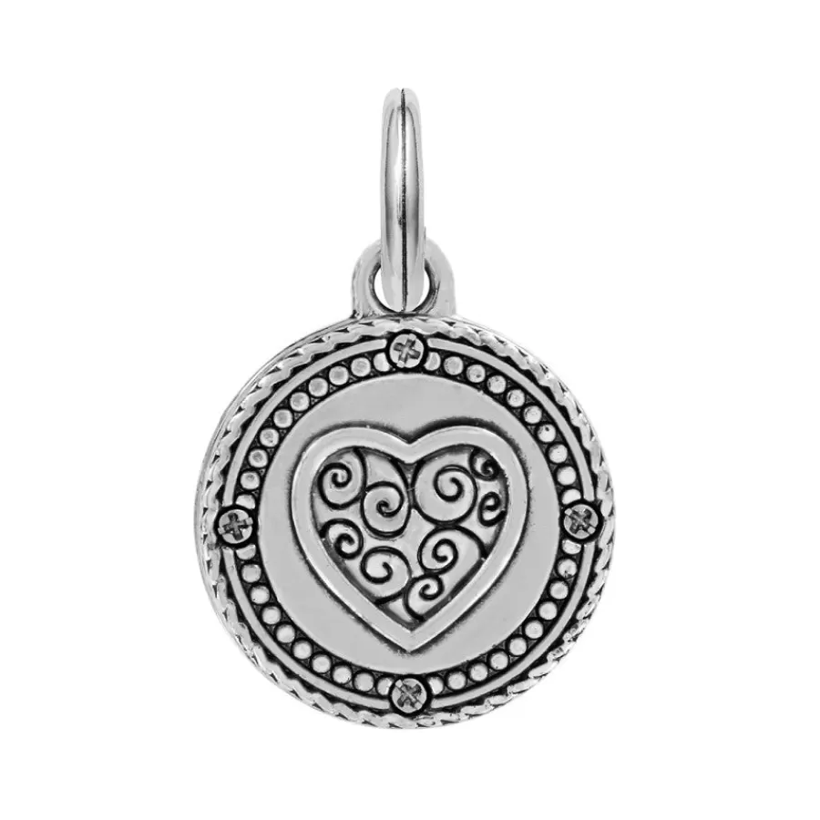 Photo Lockets | Charms>Brighton Memento Circle Photo Charm Silver