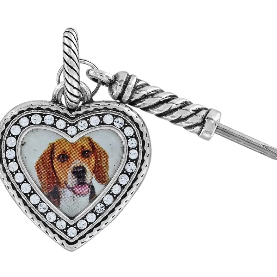 Photo Lockets | Charms>Brighton Memento Heart Photo Charm Silver