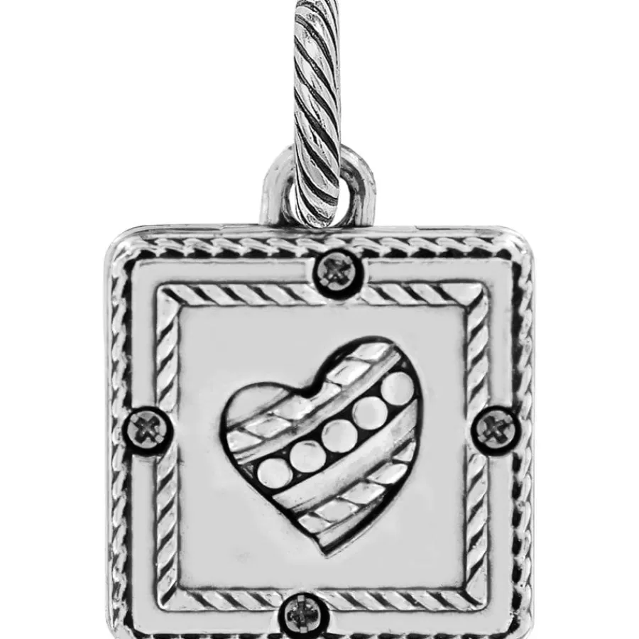 Photo Lockets | Charms>Brighton Memento Square Photo Charm Silver