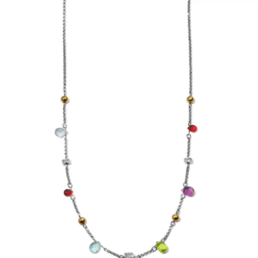 Necklaces>Brighton Meridian Aurora Petite Necklace Silver-Multi