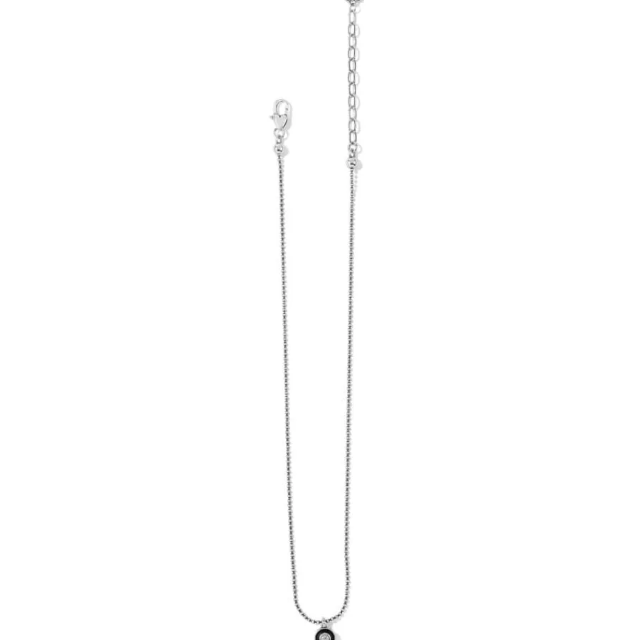 Necklaces>Brighton Meridian Eclipse Pendant Necklace Silver-Black