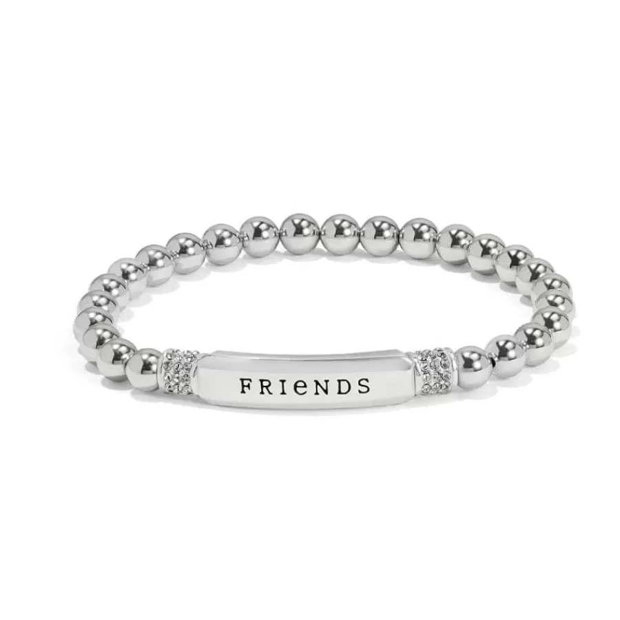 Bracelets>Brighton Meridian Friends Petite Stretch Bracelet Silver