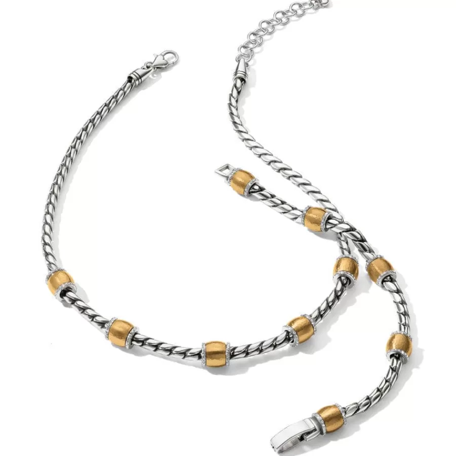 Bracelets>Brighton Meridian Geo Bracelet Silver-Gold