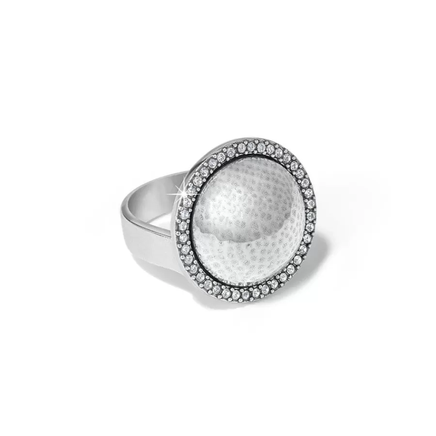 Rings>Brighton Meridian Geo Dew Domed Ring Silver