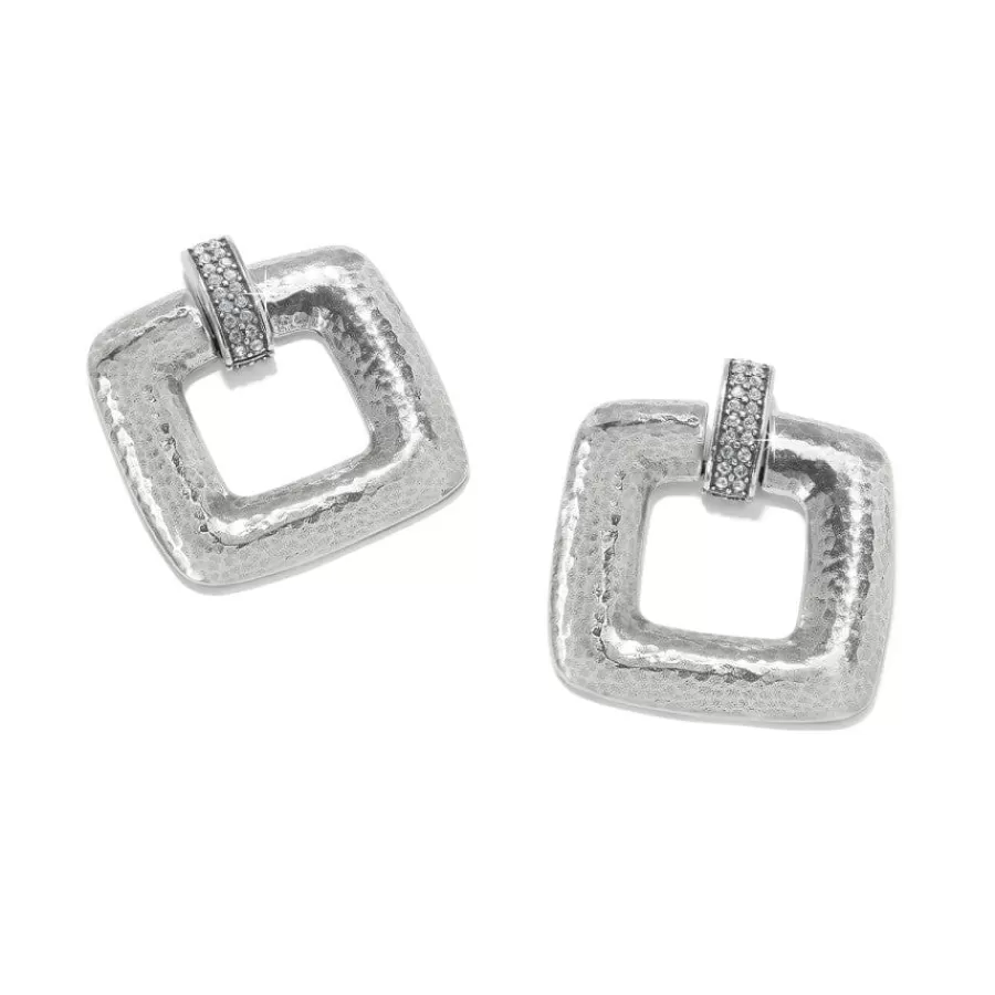 Earrings>Brighton Meridian Geo Dew Earrings Silver