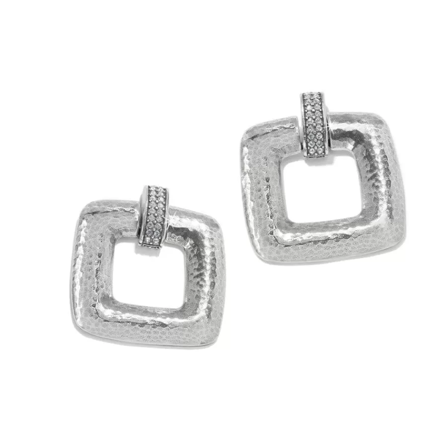 Earrings>Brighton Meridian Geo Dew Earrings Silver