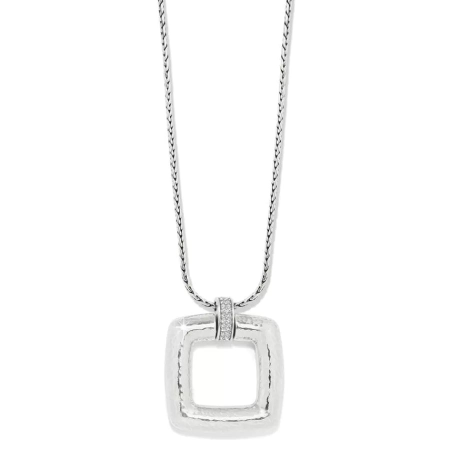 Necklaces>Brighton Meridian Geo Dew Necklace Silver