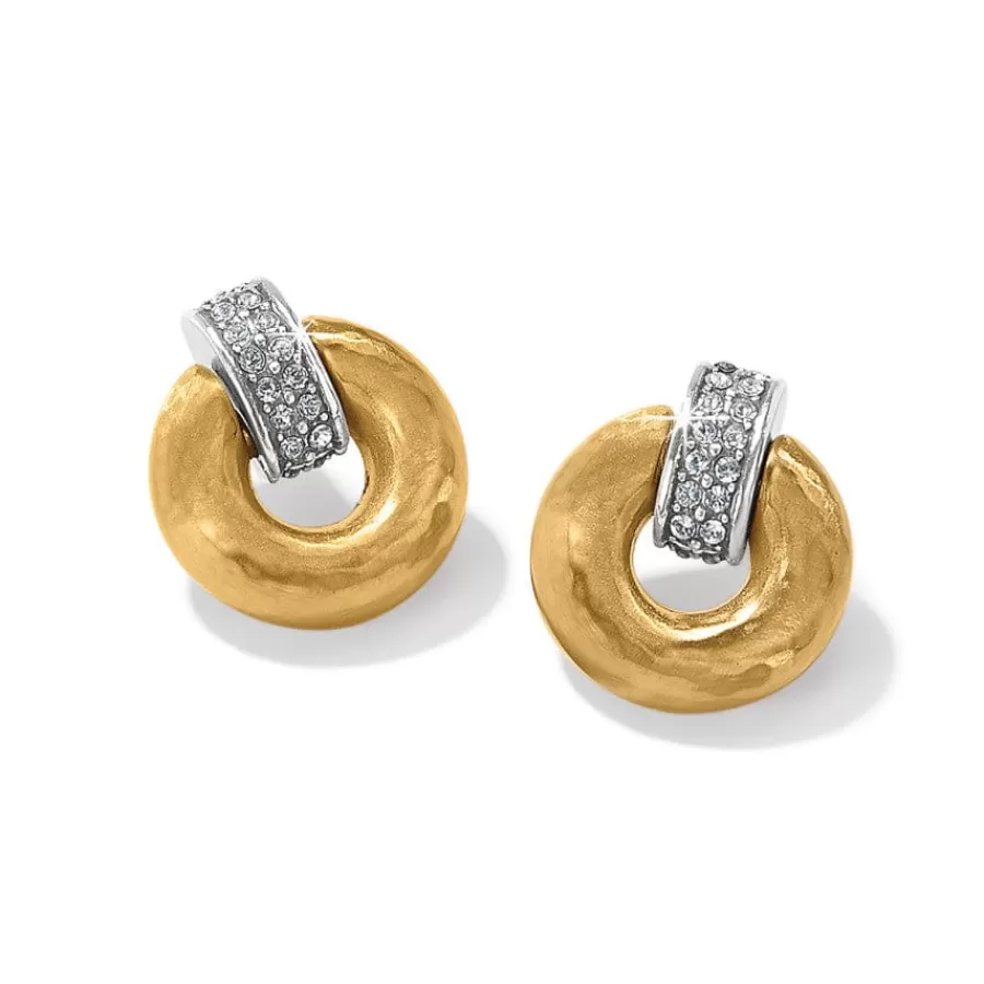 Earrings>Brighton Meridian Geo Mini Post Drop Earrings Gold