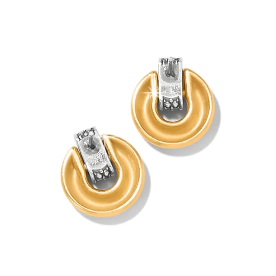 Earrings>Brighton Meridian Geo Mini Post Drop Earrings Gold