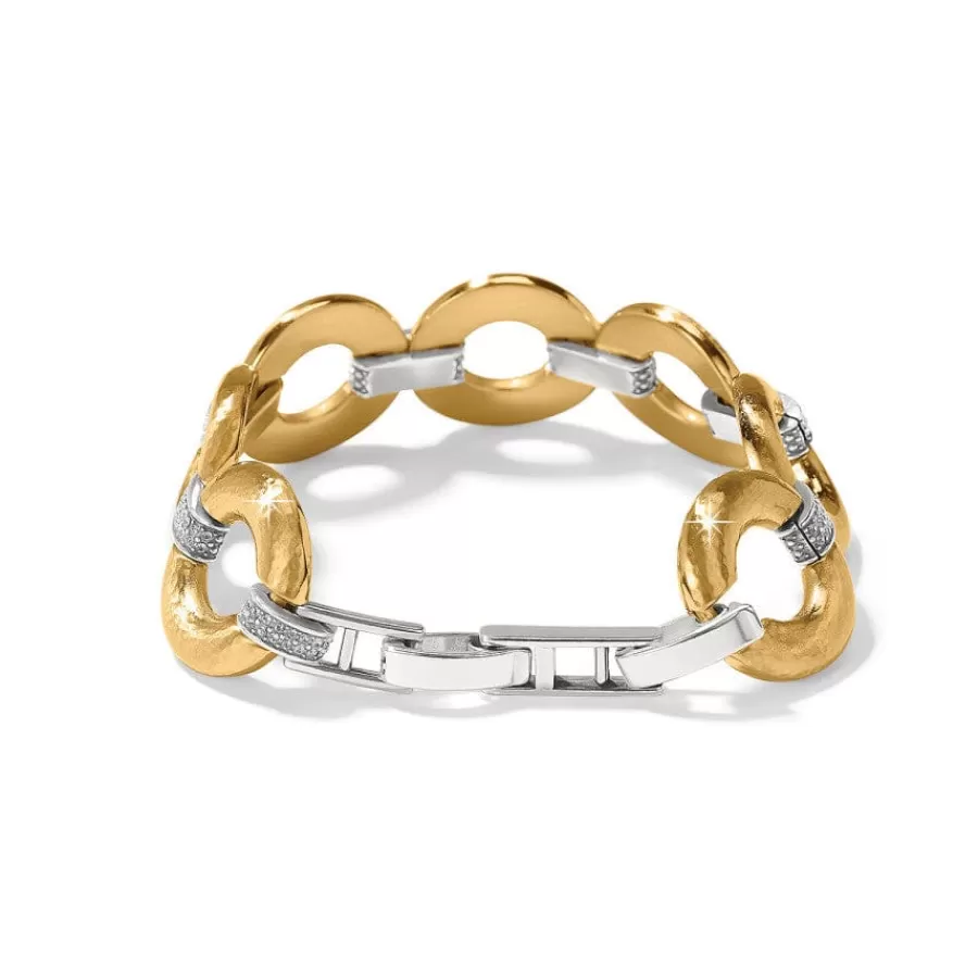 Bracelets>Brighton Meridian Geo Round Link Bracelet Gold