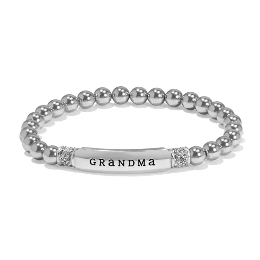 Bracelets>Brighton Meridian Grandma Petite Stretch Bracelet Silver