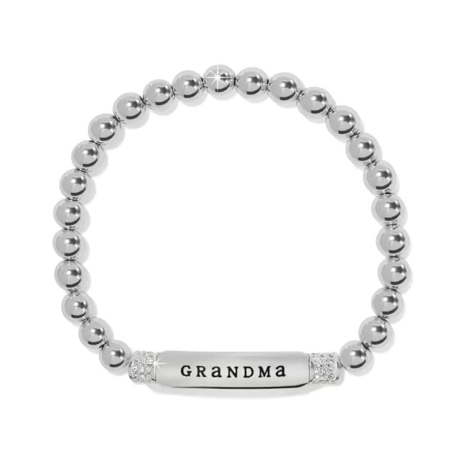 Bracelets>Brighton Meridian Grandma Petite Stretch Bracelet Silver