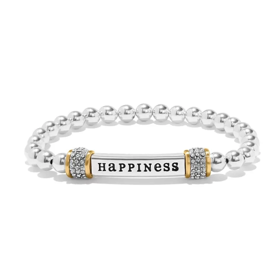 Bracelets>Brighton Meridian Happiness Two Tone Stretch Bracelet Silver-Gold