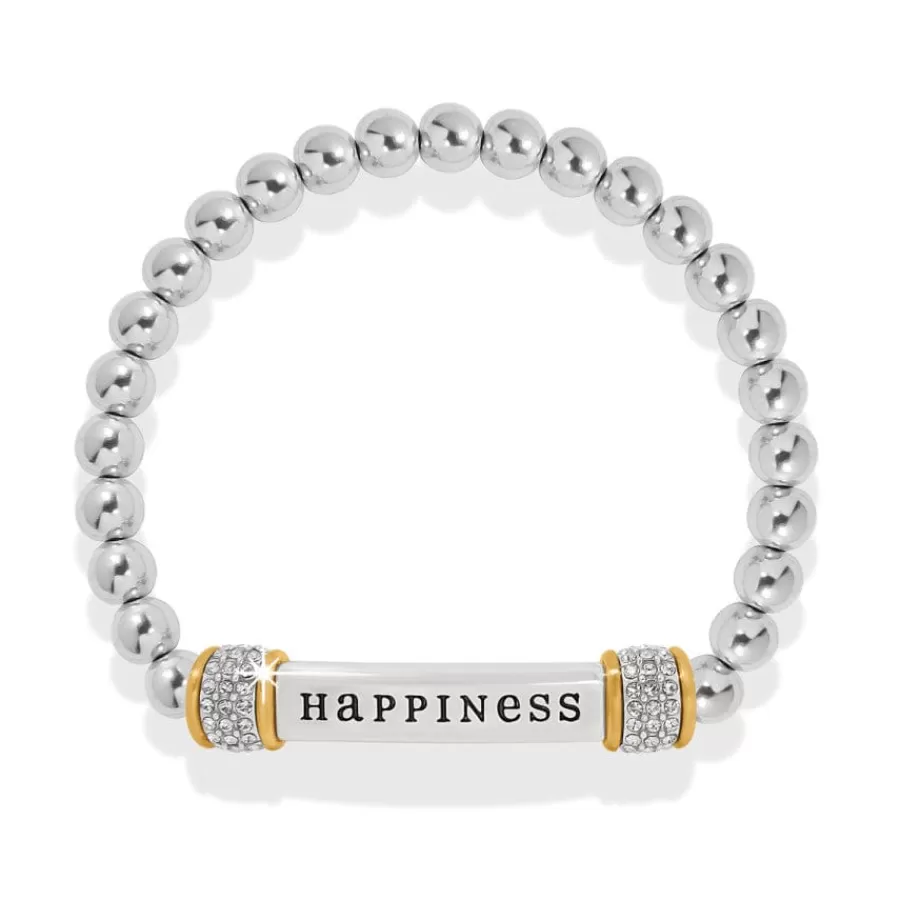 Bracelets>Brighton Meridian Happiness Two Tone Stretch Bracelet Silver-Gold