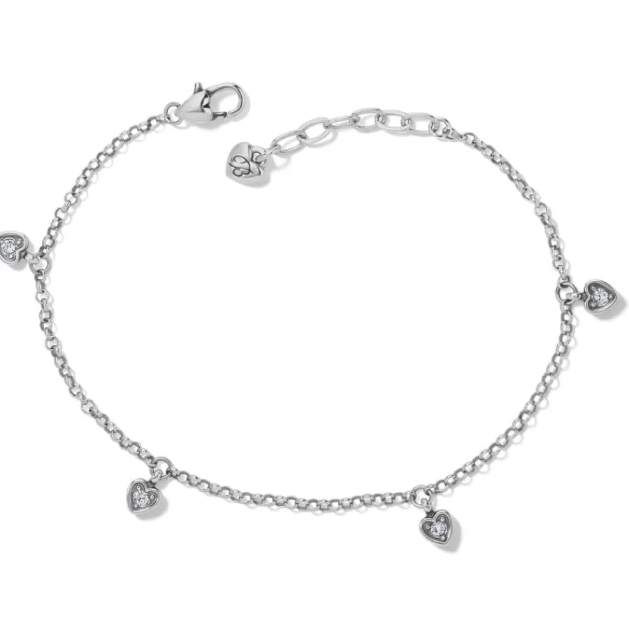 Anklets>Brighton Meridian Love Notes Anklet Silver