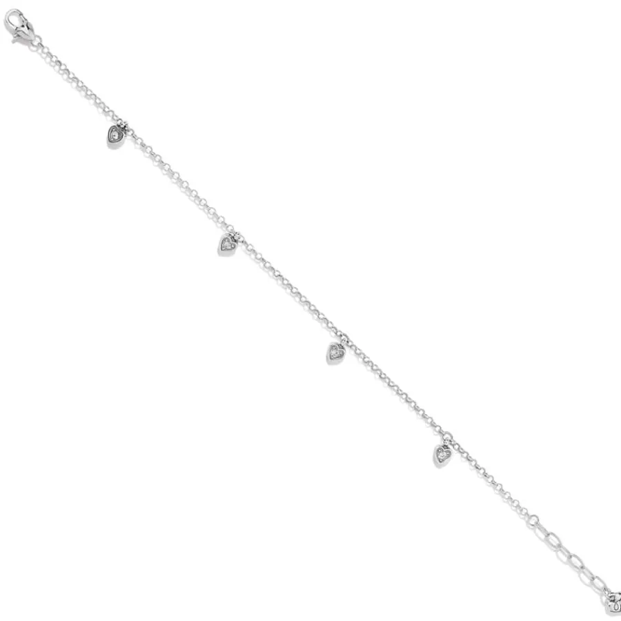 Anklets>Brighton Meridian Love Notes Anklet Silver