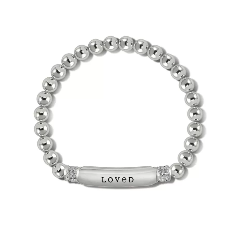 Bracelets>Brighton Meridian Love Petite Stretch Bracelet Silver