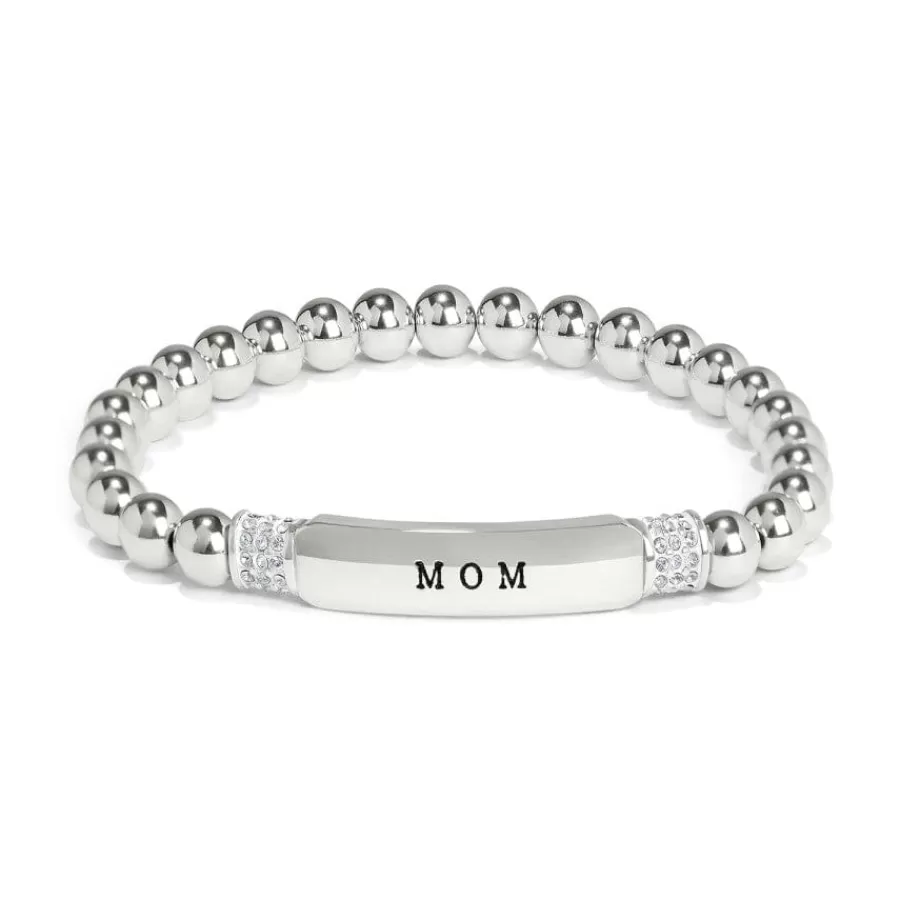 Bracelets>Brighton Meridian Mom Petite Stretch Bracelet Silver