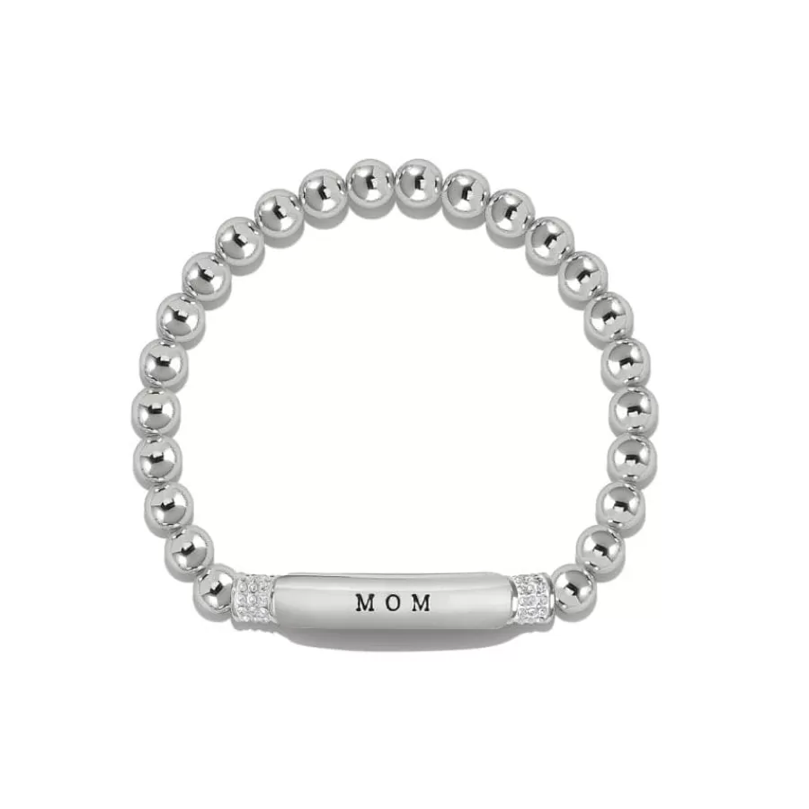 Bracelets>Brighton Meridian Mom Petite Stretch Bracelet Silver