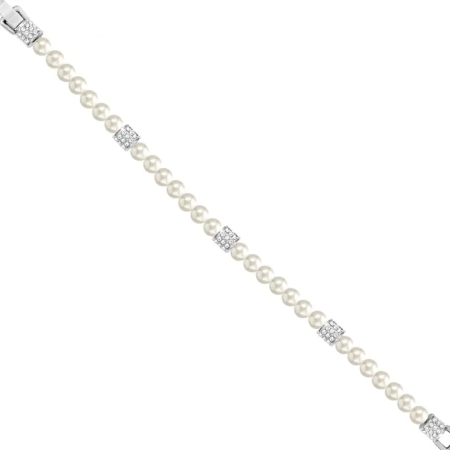 Bracelets>Brighton Meridian Petite Pearl Bracelet Silver-White