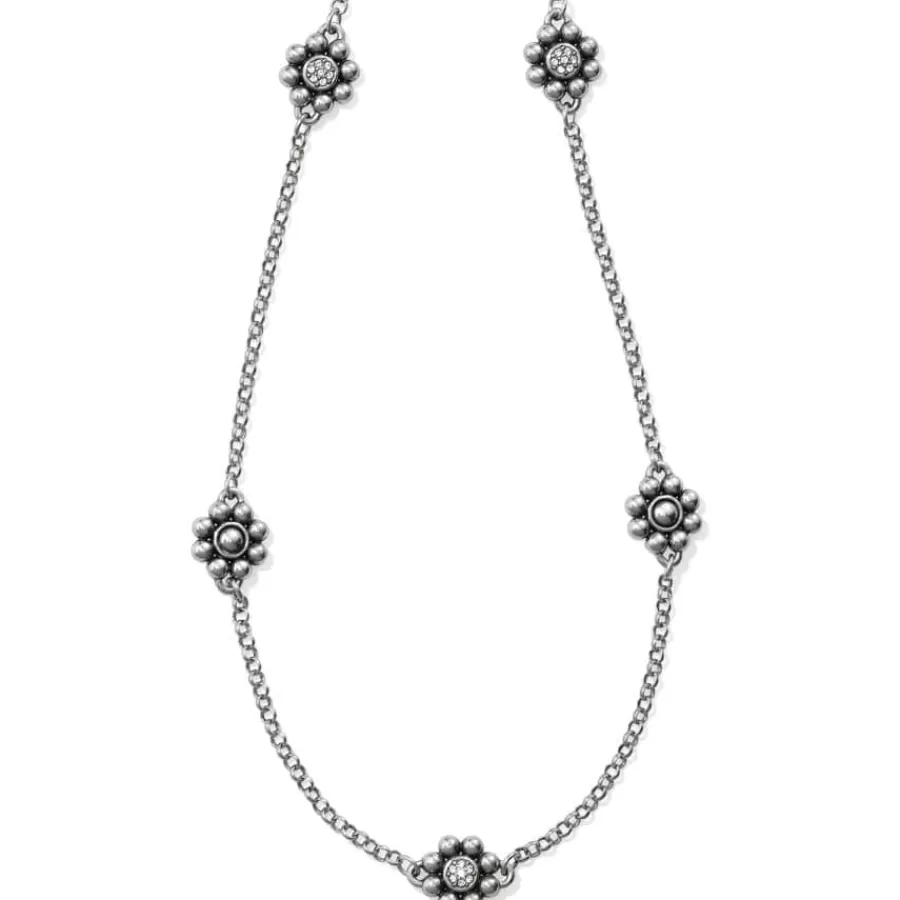 Necklaces>Brighton Meridian Petite Station Necklace Silver