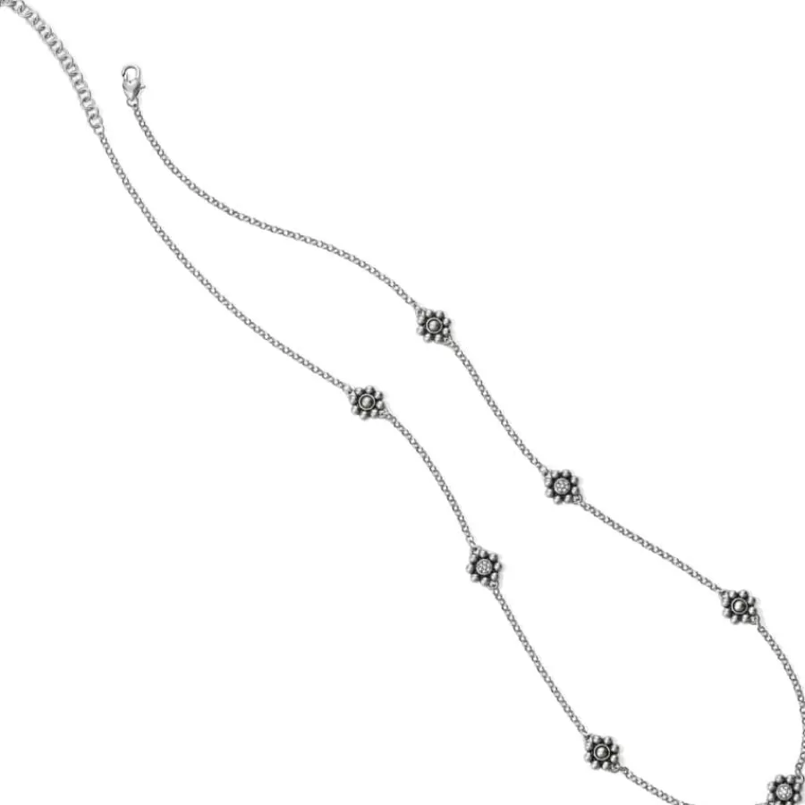 Necklaces>Brighton Meridian Petite Station Necklace Silver