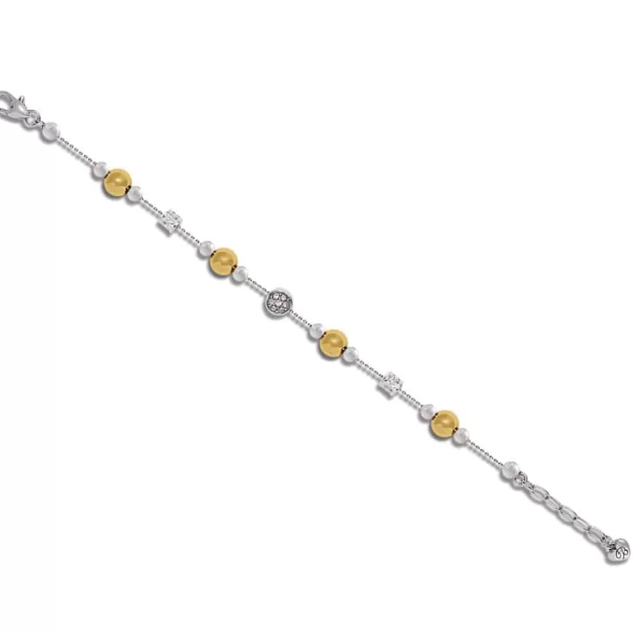 Bracelets>Brighton Meridian Prime Bracelet Silver-Gold