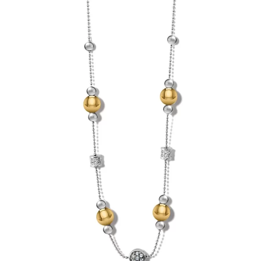 Necklaces>Brighton Meridian Prime Short Necklace Silver-Gold