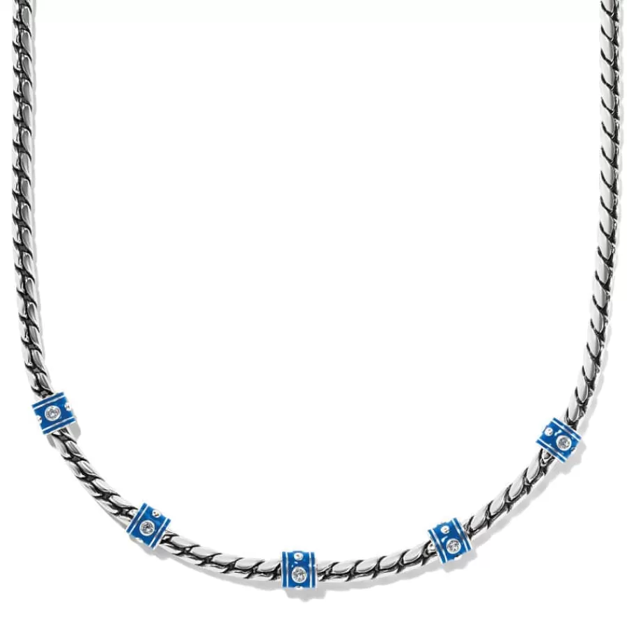 Necklaces>Brighton Meridian Sierra Necklace Silver-Blue