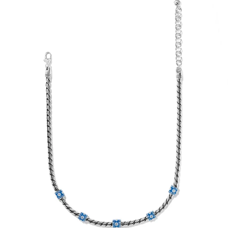 Necklaces>Brighton Meridian Sierra Necklace Silver-Blue