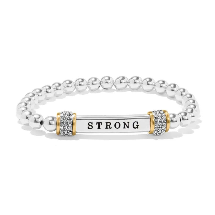 Bracelets>Brighton Meridian Strong Two Tone Stretch Bracelet Silver-Gold