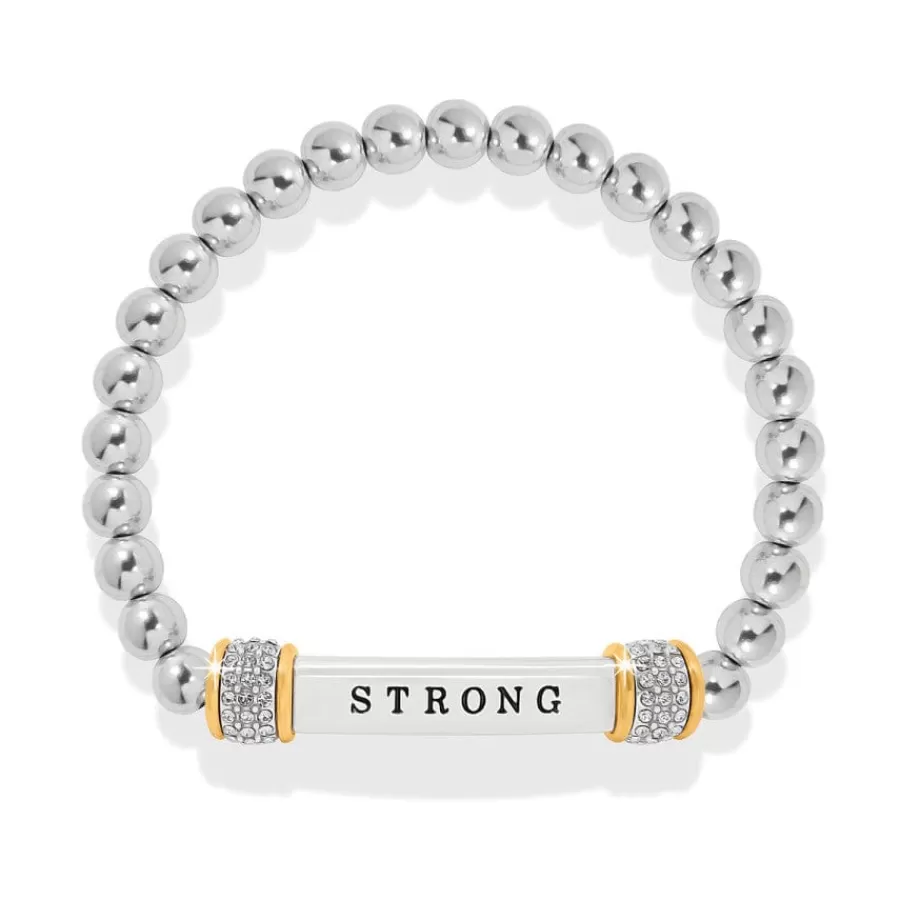 Bracelets>Brighton Meridian Strong Two Tone Stretch Bracelet Silver-Gold