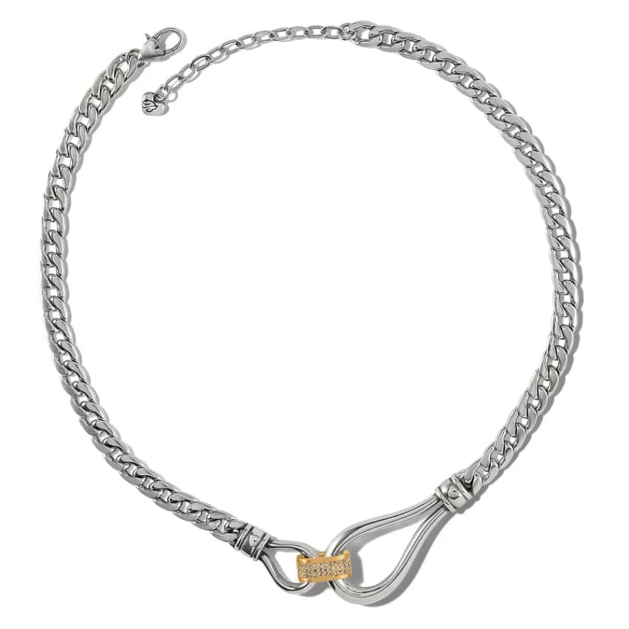 Necklaces>Brighton Meridian Suez Two Tone Necklace Silver-Gold