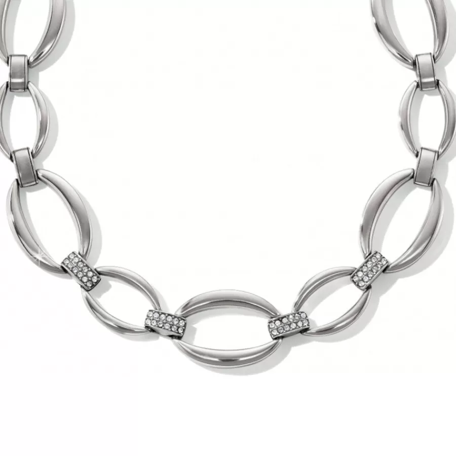 Necklaces>Brighton Meridian Swing Statement Necklace Silver