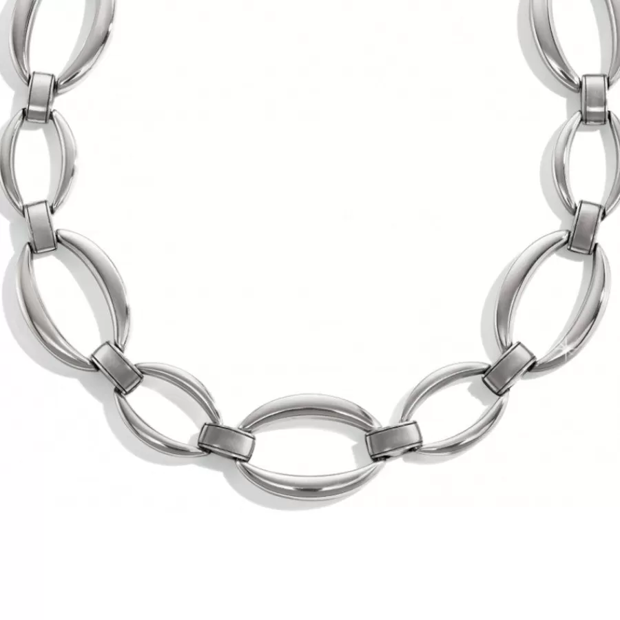 Necklaces>Brighton Meridian Swing Statement Necklace Silver