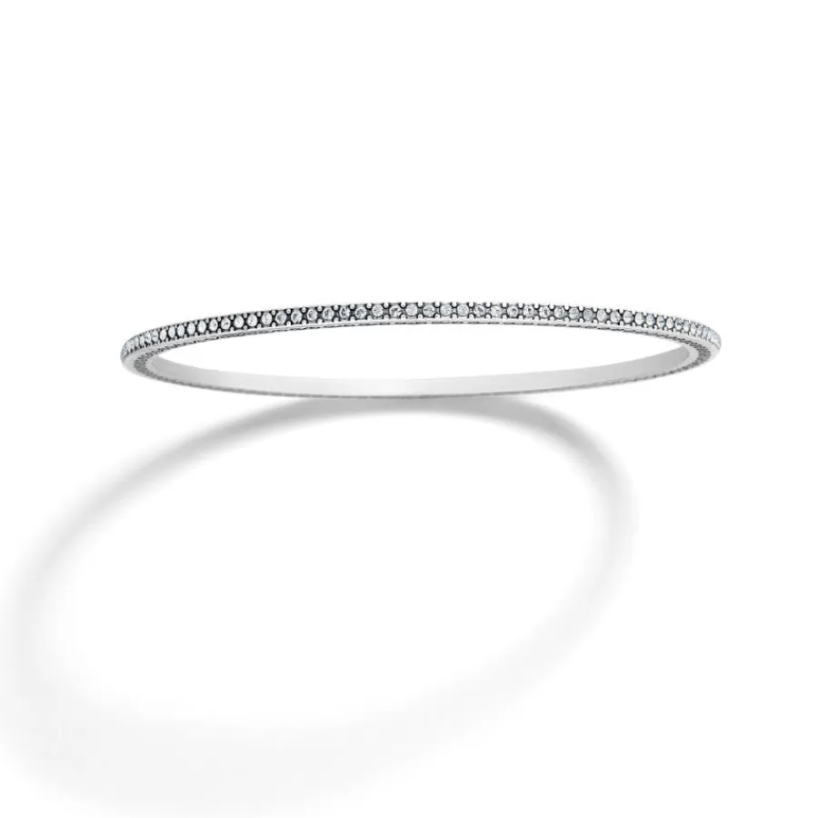 Bracelets>Brighton Meridian Thin Bangle Silver